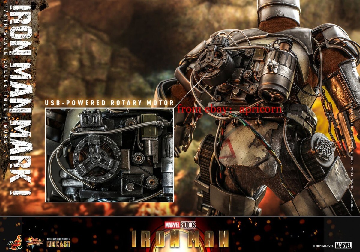 Hottoys MMS605D40 Iron Man Mark I 1/6 Collectible Action Figure