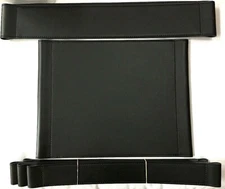 BREUER WASSILY CHAIR SET BLACK LEATHER PARTS MADE IN ITALY for PALAZZETTI