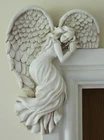 Angel Wings Sculpture Ornament Set Door Frame Garden Home  Decor Secret Fairy