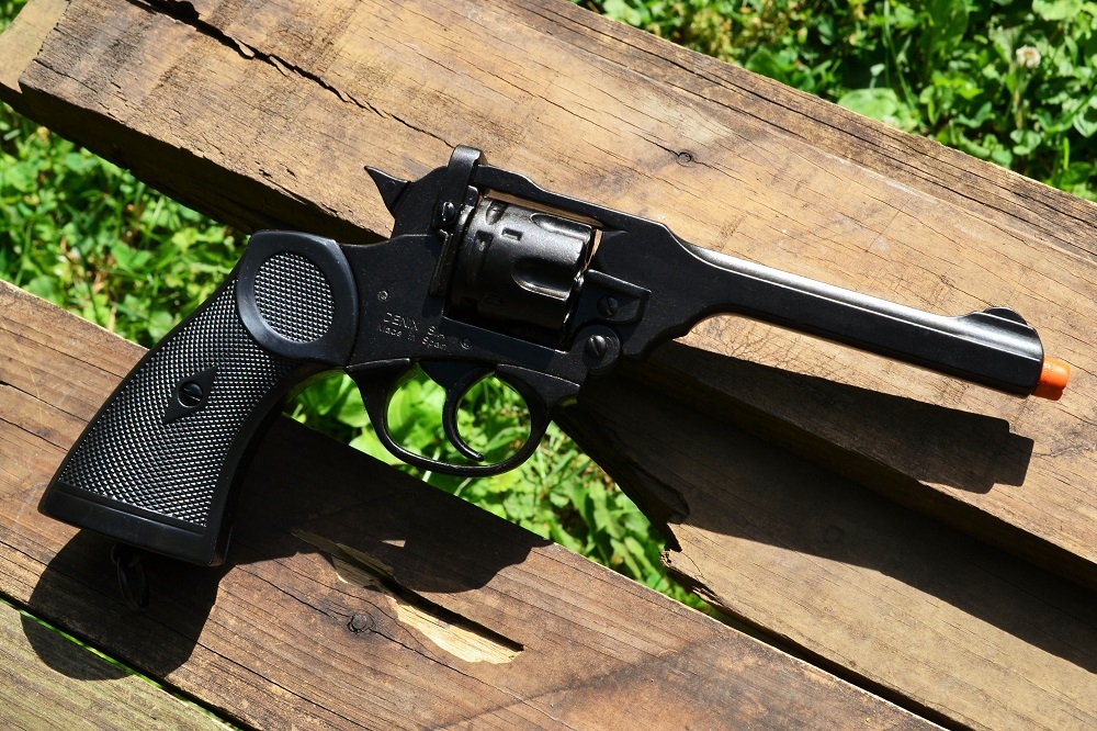 Non-Firing Replica Webley MK IV Revolver - Indiana Jones