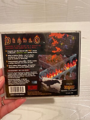 Diablo blizzard entertainment (PC Game, Windows 95) CD-ROM