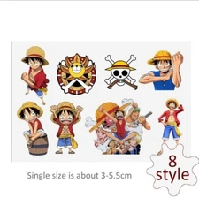 1 Piece, 8 images UV DTF sheet, Transfer Stickers for Glass and smooth surfaces