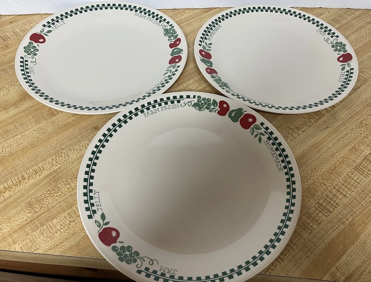 15 Piece Corelle FARM FRESH Farmhouse Dinnerware & Bread Plates, Bowls,  Mugs Set