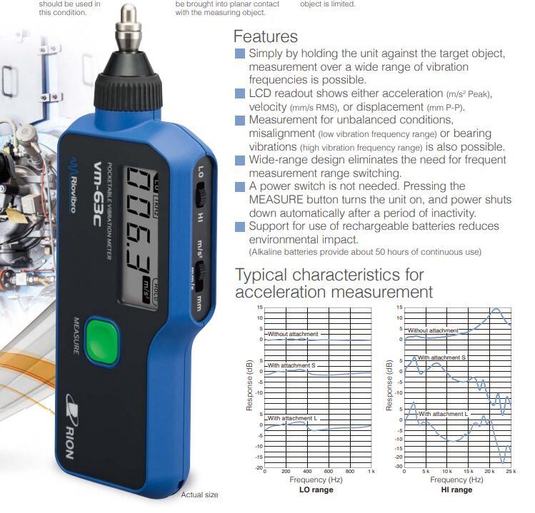 RION VM63C Pocketable Vibration Meter (Riovibro)✦Kd | eBay