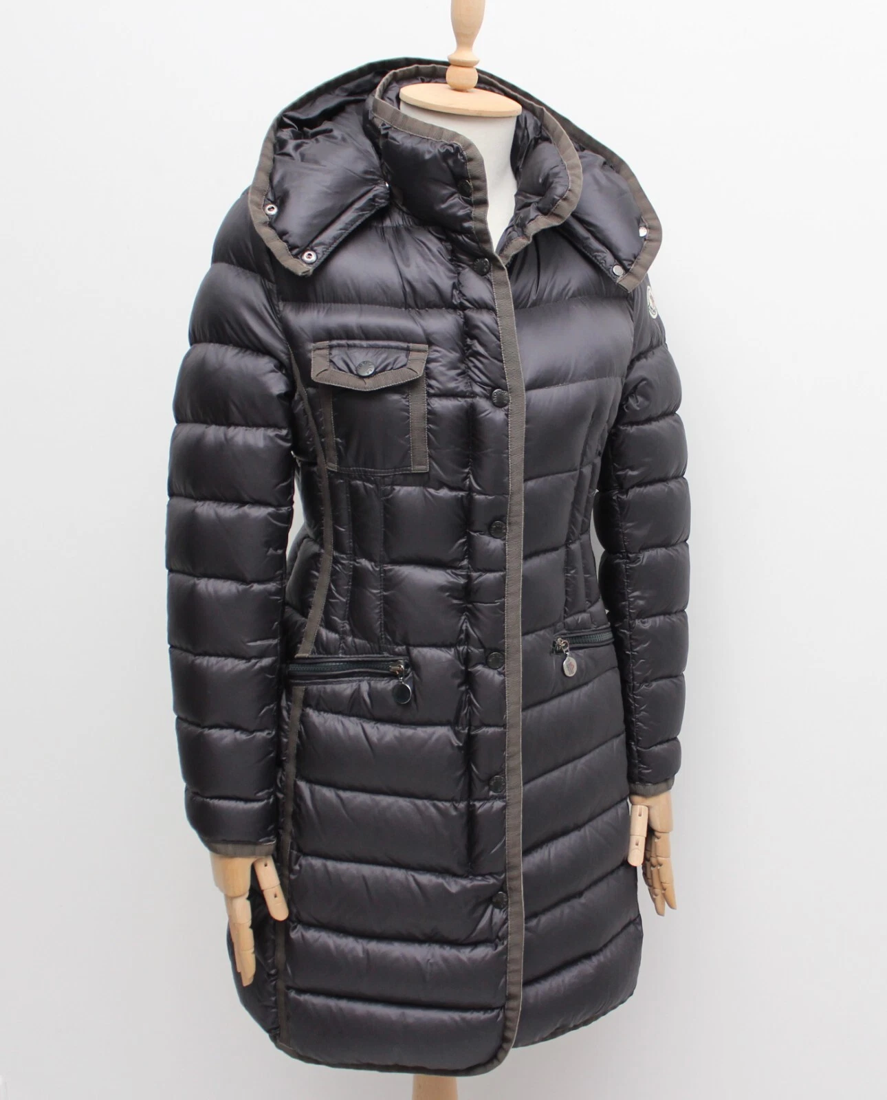 Cappotto giacca piumino lungo trapuntato donna MONCLER Hermione RARO taglia 2 vestibilità ~S