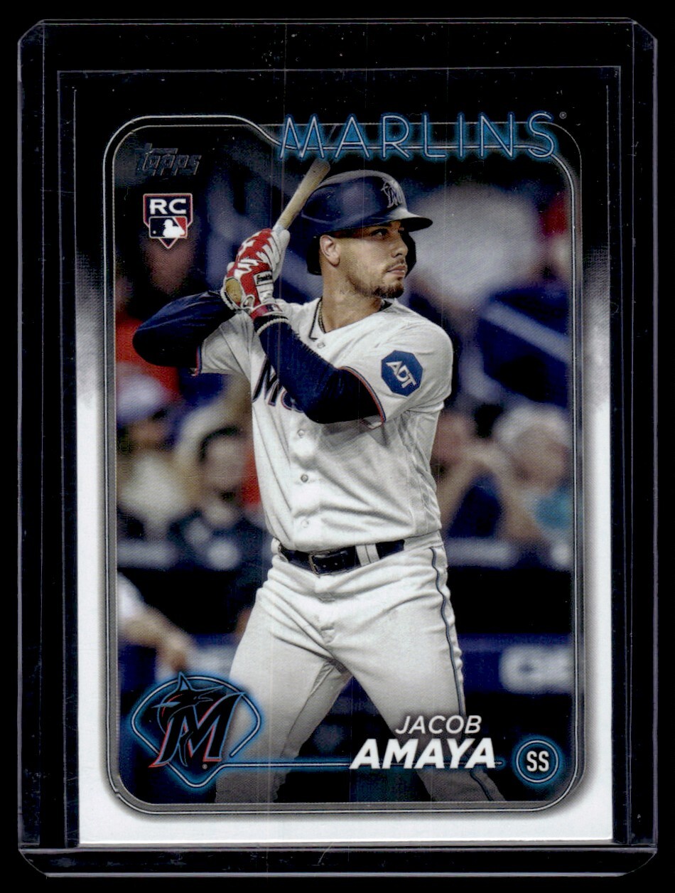 2024 Topps Series 1 Jacob Amaya RC Miami Marlins #144