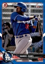 Ibandel Isabel 2018 Bowman Prospects Blue #BP47 /150 Dodgers Numbered Parallel