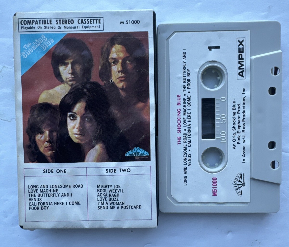 THE SHOCKING BLUE –The Shocking Cassette Tape ORIG 1970 Colossal M