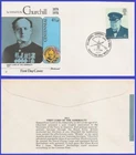 USA6 #1264 U/A FLEETWOOD 4 non FDC   Winston Churchill
