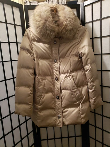 Giacca donna COACH pelliccia di volpe puffer