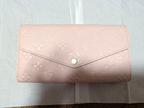 Authentic Louis Vuitton Monogram Empreinte Portefeuille Sarah Wallet M83443 ...