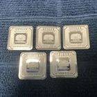 (5) Geigers Edelmetalle Original 5 Gram Silver Square - Raw / Loose / No Capsule