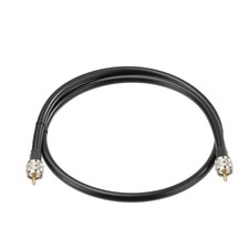 UHF PL-259 Male to Male KSR400 Antenna Adapter Jumper Coaxial Cable 4 feet 1.22m