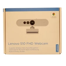 Lenovo 510 FHD Webcam 1080p Windows Hello Privacy Shutter Teams Chromebook USB