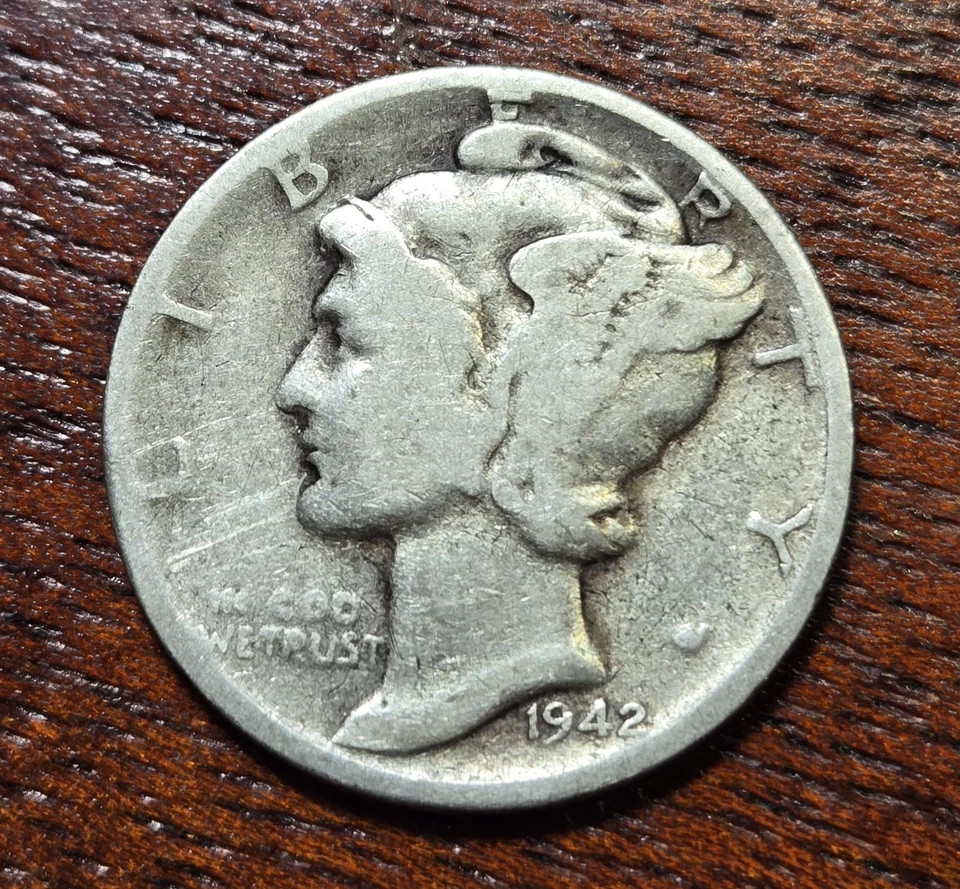 1942 Mercury Dime Lamination Error - Image 2 of 4