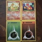 Charmander 46/102 & Charmeleon ￼24/102 ￼Base Set Vintage Pokemon Card Lot NM MP