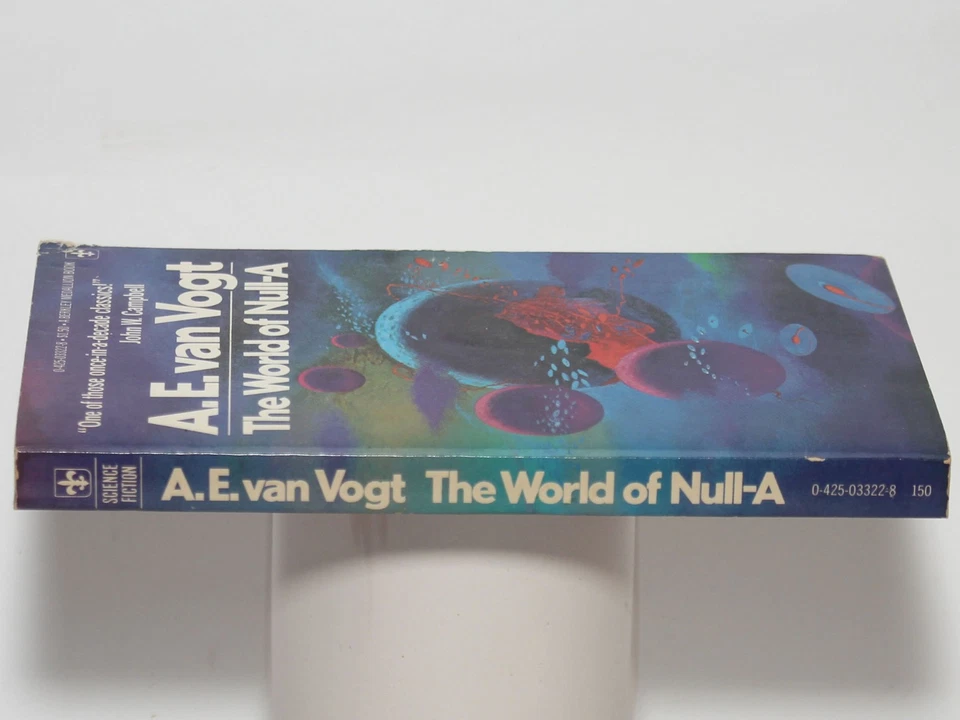 The World of Null-A by A. E. Van Vogt - Berkley 1977 1st Printing Vintage SF PB - Image 3 of 4
