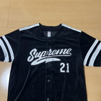 Supreme 20AW Velour Baseball Jersey L | eBay