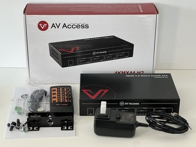 AV Access 4KMX44-H2 Matrix Switch HDMI 2.0, 4x4 Splitter