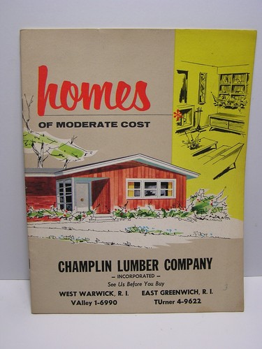 Vintage Homes of Moderate Cost House Builder Brochure 1957