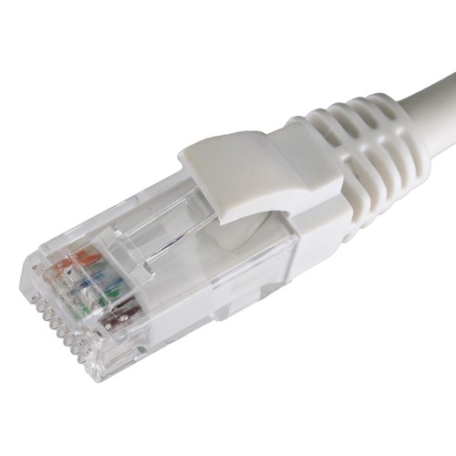 Cablenet 0.5m Cat5e RJ45 White U/UTP LSOH 26AWG Snagless Booted Patch Lead