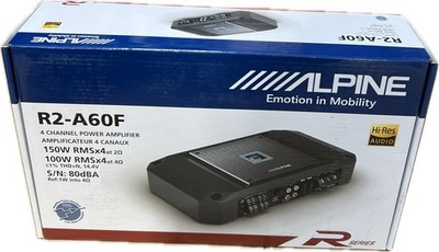 ALPINE R2-A60F HOCHAUFLÖSENDER 4-KANAL-Verstärker TYP R SERIE Klasse D KOSTEN...