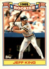 1990 Topps #17 Jeff King Glossy Rookies