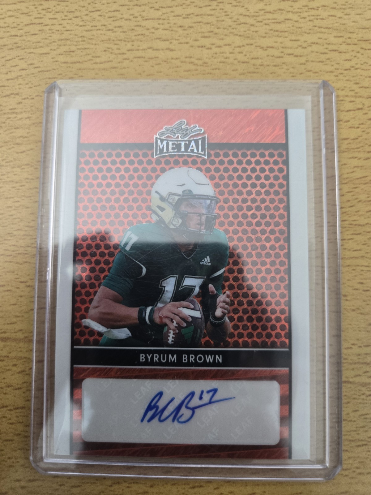 Byrum Brown 2024 Leaf Metal /10 Auto Auburn Tigers Rookie RC QB 1st Signature 