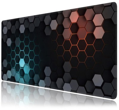 Hexagon Honeycomb Large Mouse Pad,Gaming Keyboard Desk Pad,Extended Mouse Mat...