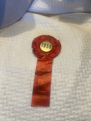 1st Place Ribbon 1956 Nelson County Fair (North Dakota)