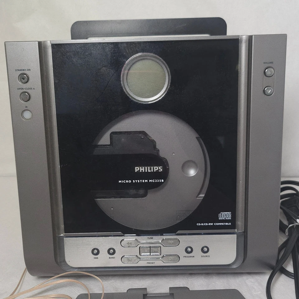 2009 Philips Micro System (MC235B) Music FM/AM CD Player No Speakers READ - Image 2 of 4