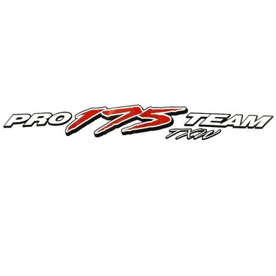Tracker Boat Decal 185058 | Pro 175 Team TXW 24 7/8 Inch Black Red