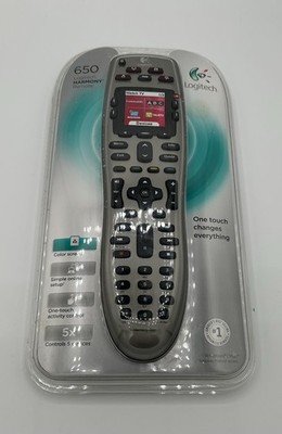 Logitech Harmony 650 Universal Remote Backlit  Color Screen New Sealed