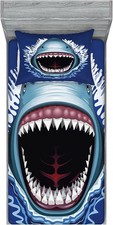 Shark Twin XL Fitted Sheet  Pillowcase Set Kids Ocean Bed Blue