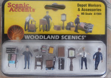 HO Scale Woodland Scenic Accents Depot Workers Access. NIP NICE LQQK