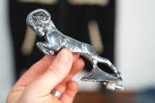 Vintage 1935 1936 Dodge Ram Chrome Hood Ornament Antique Truck Accessory