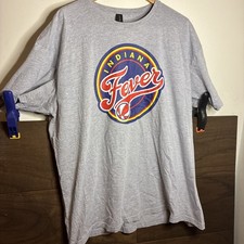 Men's Gray Indiana Fever Primary Logo T-Shirt Gildan 2XL