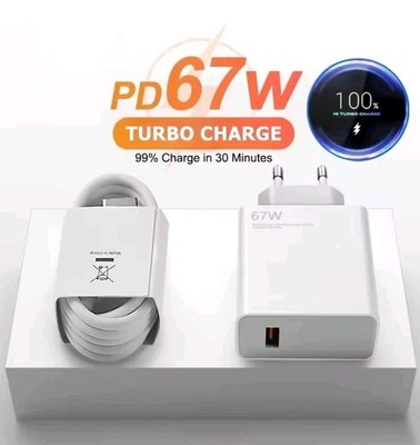  67W für Xiaomi Fast Charger Power Supply 6A USB-C Cable Redmi Ladekabel 