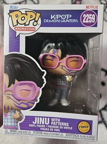 Funko Pop Animation: Kpop Demon Hunter - Jinu with Patterns CHASE Figure # 2259