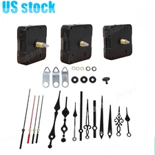 Replacement Silent Quartz Clock Movement Mechanism Battery Powered Hand Tool Kit