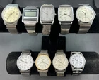Timex Lot Of 9 Mens Vintage Wrist Watches Mechanical Quartz Analog Indiglo +More