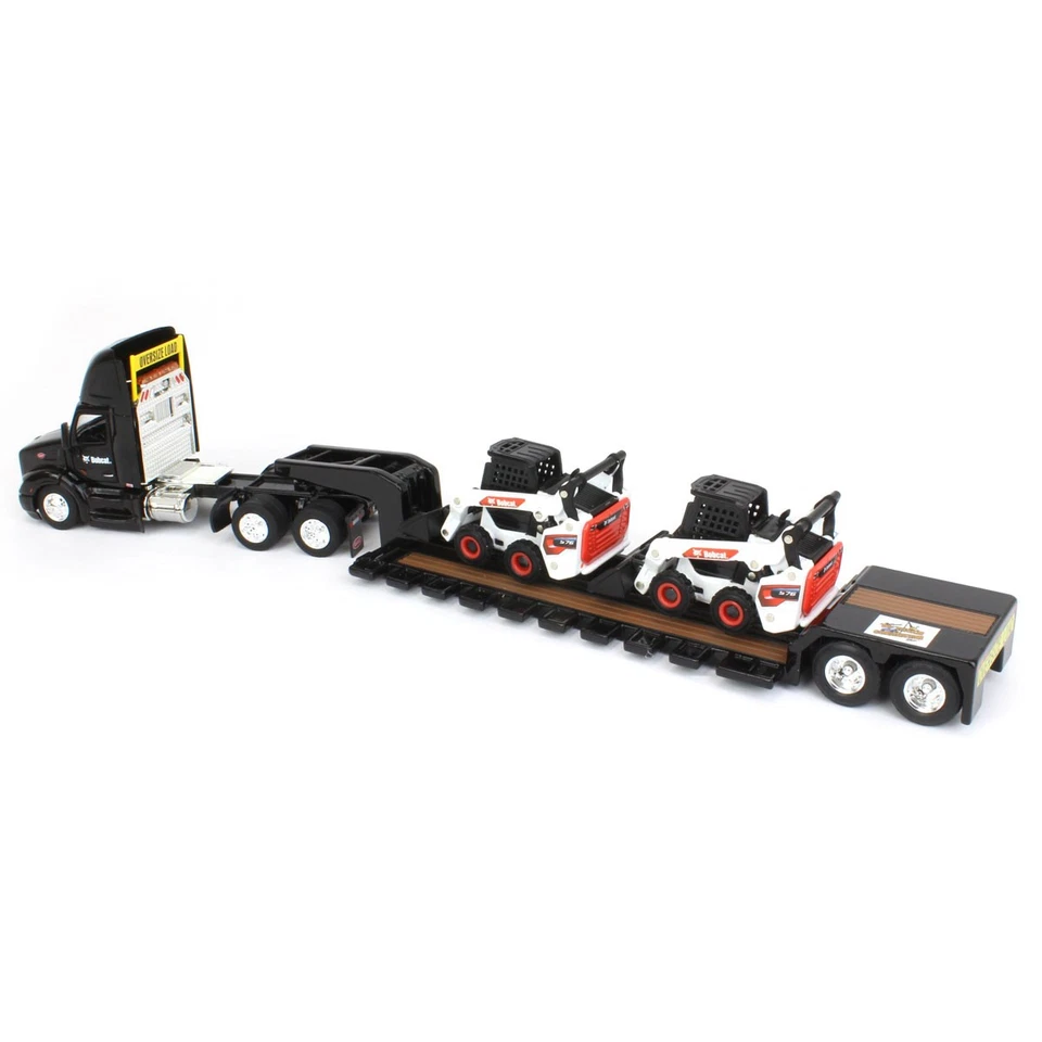 ERTL 1/64 Peterbilt 579 w/ Lowboy & 2 Bobcat S76 Skid-Steer Loaders 16446 - Image 4 of 4