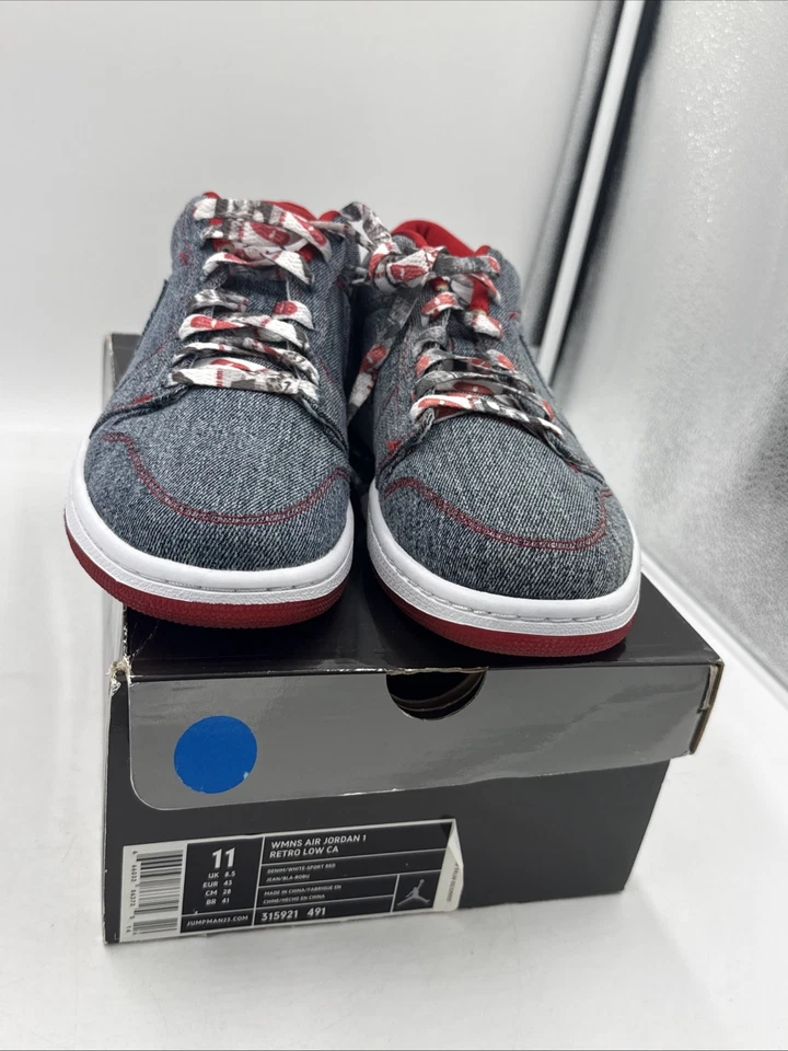 Talla 11 - Air Jordan 1 Retro Bajo Denim W Foto 2 de 4