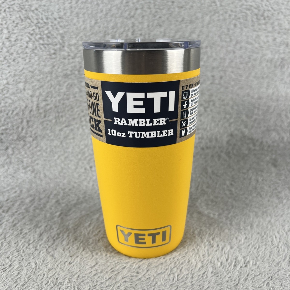 Yeti 10oz Tumbler Alpine Yellow Retired Color & Style Rambler Cup 
