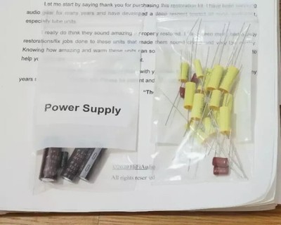 Zenith Y600 restoration repair rebuild replacement capacitor kit