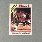 Michael Jordan Bulls Rare Rookie of the Year Rated Rookie Double Sided Card