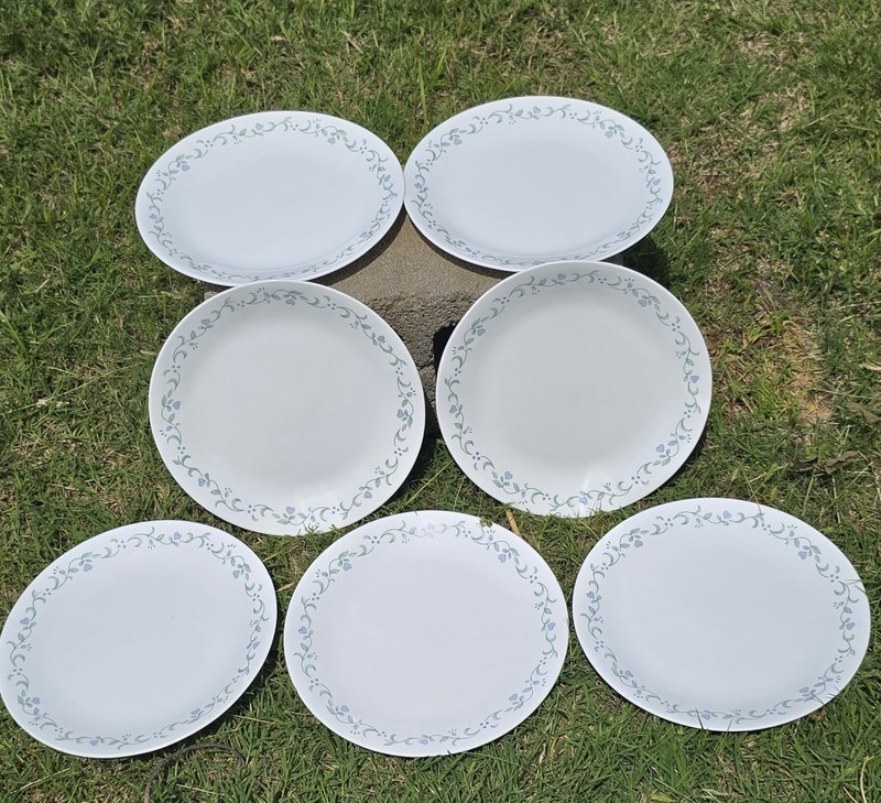 Vintage Corelle Country Cottage Dinner Plates 10.25” Set Of 7 Excellent