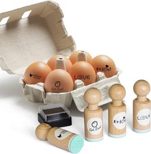 Egg Stamp, 4 Pcs, Egg Stamps for Fresh Eggs, Egg Stamper, 4 Unique Designs with