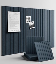 Large Felt Bulletin Board 36" x 24" Cork Board Alternative-6 Pack with 40 Saf...