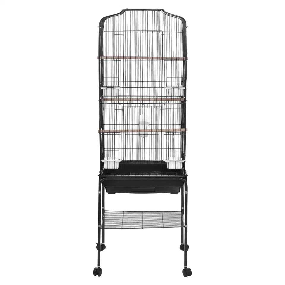 Vogelkäfig Wellensittich Käfig Vogelhaus mit Ständer Vogelvoliere Vogelbauer - Bild 2 von 4